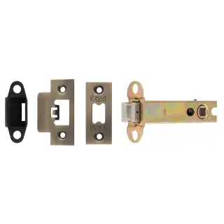 TLS5040AB  - Carlisle Brass Easi-T Heavy Duty 102mm Tubular Latch &lpar;Square Corners&rpar; Antique Brass