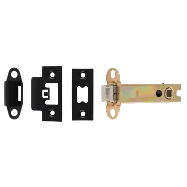 Click Here To Enlarge This Photo Of TLS5040MB  - Carlisle Brass Easi-T Heavy Duty 102mm Tubular Latch &lpar;Square Corners&rpar; Matt Black