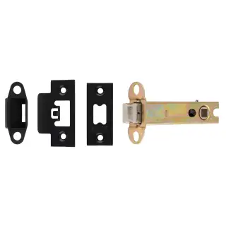 TLS5040MB  - Carlisle Brass Easi-T Heavy Duty 102mm Tubular Latch &lpar;Square Corners&rpar; Matt Black