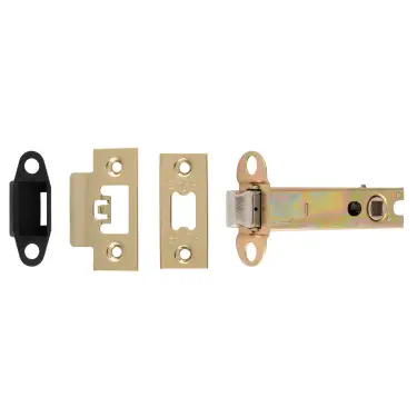 Click Here To Enlarge This Photo Of TLS5040PVD  - Carlisle Brass Easi-T Heavy Duty 102mm Tubular Latch &lpar;Square Corners&rpar; Stainless Brass