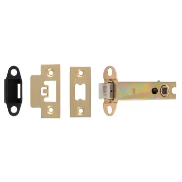 Click Here To Enlarge This Photo Of TLS5040SB  - Carlisle Brass Easi-T Heavy Duty 102mm Tubular Latch &lpar;Square Corners&rpar; Satin Brass