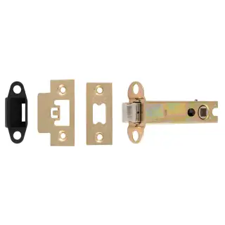 TLS5040SB  - Carlisle Brass Easi-T Heavy Duty 102mm Tubular Latch &lpar;Square Corners&rpar; Satin Brass