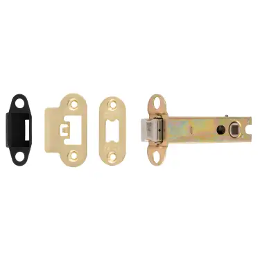 Click Here To Enlarge This Photo Of TLS5040SB&sol;R  - Carlisle Brass Easi-T Heavy Duty 102mm Tubular Latch &lpar;Radius Corners&rpar; Satin Brass