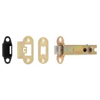 TLS5040SB&sol;R  - Carlisle Brass Easi-T Heavy Duty 102mm Tubular Latch &lpar;Radius Corners&rpar; Satin Brass