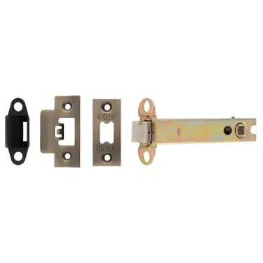 Click Here To Enlarge This Photo Of TLS5050AB  - Carlisle Brass Easi-T Heavy Duty 127mm Tubular Latch &lpar;Square Corners&rpar; Antique Brass
