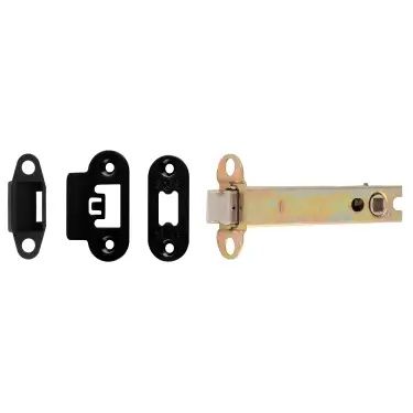 Click Here To Enlarge This Photo Of TLS5050MB&sol;R  - Carlisle Brass Easi-T Heavy Duty 127mm Tubular Latch &lpar;Radius Corners&rpar; Matt Black
