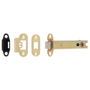 Click Here To Enlarge This Photo Of TLS5050SB&sol;R  - Carlisle Brass Easi-T Heavy Duty 127mm Tubular Latch &lpar;Radius Corners&rpar; Satin Brass