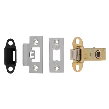 Click Here To Enlarge This Photo Of TLS5025BSS  - Carlisle Brass Easi-T Heavy Duty 64mm Tubular Latch &lpar;Square Corners&rpar; Bright Stainless Steel