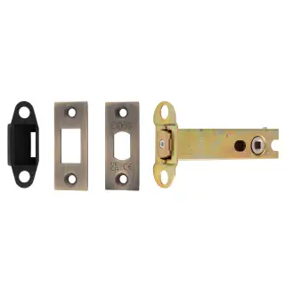 TLD5040AB  - Carlisle Brass Easi-T Heavy Duty 102mm Tubular Deadbolt with 5mm Follower &lpar;Square Corners&rpar; Antique Brass