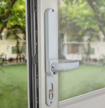 Click Here To Enlarge This Photo Of BORG Locks BL6100 ECP WH Heavy Duty Narrow Stile Lever Operated Digital Lock with Free Passage Mode & Easicode Pro Coding Chamber &lpar;suitable for use with 92mm Multipoint Locks&rpar; - White