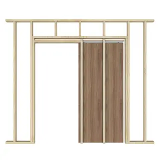 JVPDK Frelan Hardware Jedo Single Pocket Door Kit with Soft Close&sol;Open