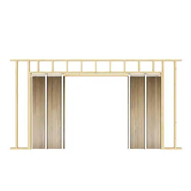 Click Here To Enlarge This Photo Of JVPDKD Frelan Hardware Jedo Double Pocket Door Kit with Soft Close&sol;Open