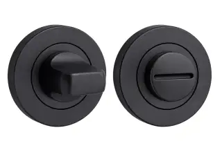 H2111BM - Hunta Matt Black Bathroom Turn & Release