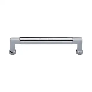 C0312 152-PC M&period;Marcus Heritage Brass Cabinet Pull Bauhaus Design 152mm CTC Polished Chrome Finish