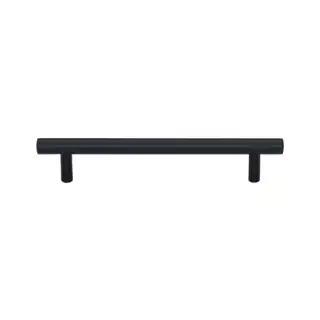 C0364 128-BKMT M&period;Marcus Heritage Brass Cabinet Pull Modern Design 128mm Matt Black finish