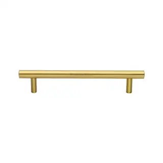 C0364 128-SB M&period;Marcus Heritage Brass Cabinet Pull Modern Design 128mm Satin Brass finish