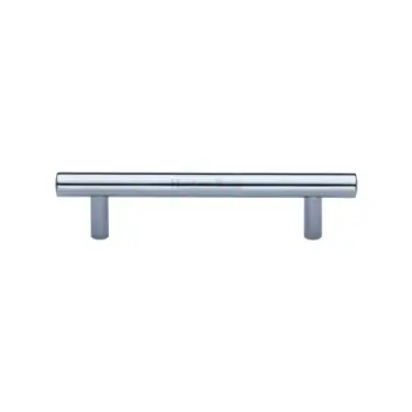 Click Here To Enlarge This Photo Of C0364 96-PC M&period;Marcus Heritage Brass Cabinet Pull Modern Design 96mm Polished Chrome finish