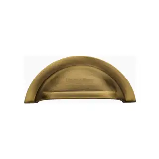 C1735-AT M&period;Marcus Heritage Brass Warwickshire Drawer Pull Antique Brass finish