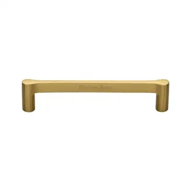 Click Here To Enlarge This Photo Of C3346 128-SB M&period;Marcus Heritage Brass Cabinet Pull Gio Design 128mm Satin Brass finish