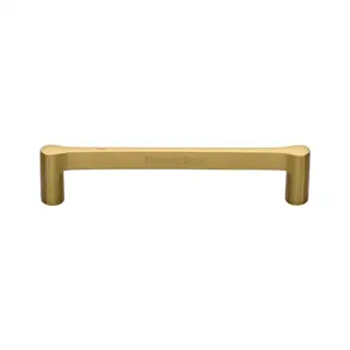 C3346 128-SB M&period;Marcus Heritage Brass Cabinet Pull Gio Design 128mm Satin Brass finish