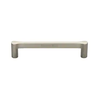 C3346 128-SN M&period;Marcus Heritage Brass Cabinet Pull Gio Design 128mm Satin Nickel finish
