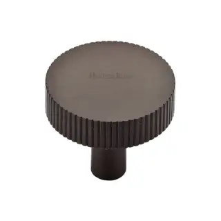 C3887 32-MB M&period;Marcus Heritage Brass Cabinet Knob Linear Disc Design 32mm Matt Bronze finish