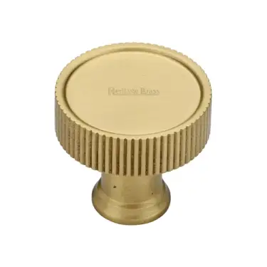Click Here To Enlarge This Photo Of C4660 32-SB M&period;Marcus Heritage Brass Cabinet Knob Florence Linear Design 32mm Satin Brass finish