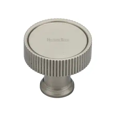 Click Here To Enlarge This Photo Of C4660 32-SN M&period;Marcus Heritage Brass Cabinet Knob Florence Linear Design 32mm Satin Nickel finish