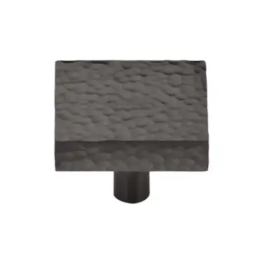 Click Here To Enlarge This Photo Of HAM3685 32-MB M&period;Marcus Heritage Brass Cabinet Knob Hammered Square Design 32mm Matt Bronze finish