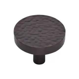 HAM3880 38-MB M&period;Marcus Heritage Brass Hammered Disc Cabinet Knob 38mm Matt Bronze finish