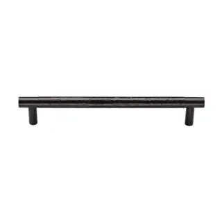 HAM4461 160-MB M&period;Marcus Heritage Brass Cabinet Pull Partial Hammered Design 160mm CTC Matt Bronze finish