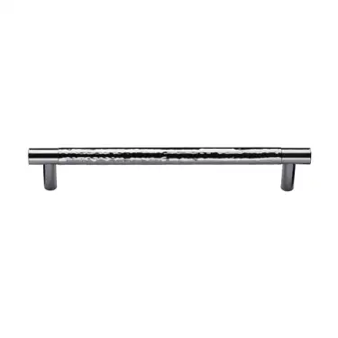 Click Here To Enlarge This Photo Of HAM4461 160-PC M&period;Marcus Heritage Brass Cabinet Pull Partial Hammered Design 160mm CTC Polished Chrome finish