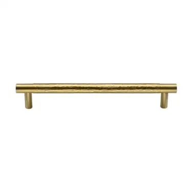 Click Here To Enlarge This Photo Of HAM4461 160-SB M&period;Marcus Heritage Brass Cabinet Pull Partial Hammered Design 160mm CTC Satin Brass finish