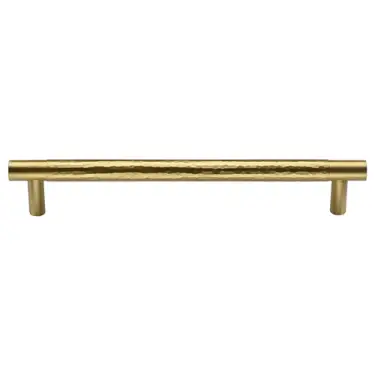 Click Here To Enlarge This Photo Of HAM4461 256-SB M&period;Marcus Heritage Brass Cabinet Pull Partial Hammered Design 256mm CTC Satin Brass finish