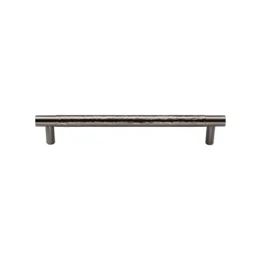 Click Here To Enlarge This Photo Of HAM4461 96-SN M&period;Marcus Heritage Brass Cabinet Pull Partial Hammered Design 96mm CTC Satin Nickel finish