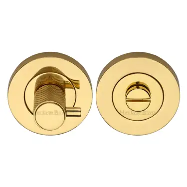 Click Here To Enlarge This Photo Of RS2032K-PB M&period;Marcus Heritage Brass Knurled Turn and Release with Peg Polished Brass finish