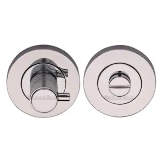 RS2032K-PC M&period;Marcus Heritage Brass Knurled Turn and Release with Peg Polished Chrome finish