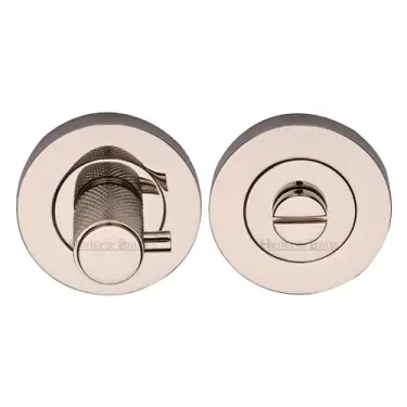 Click Here To Enlarge This Photo Of RS2032K-PNF M&period;Marcus Heritage Brass Knurled Turn and Release with Peg Polished Nickel finish