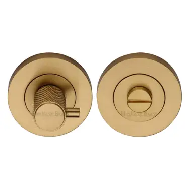 Click Here To Enlarge This Photo Of RS2032K-SB M&period;Marcus Heritage Brass Knurled Turn and Release with Peg Satin Brass finish