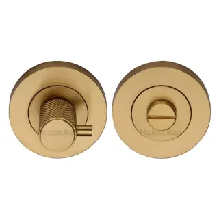 RS2032K-SB M&period;Marcus Heritage Brass Knurled Turn and Release with Peg Satin Brass finish