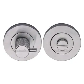 RS2032K-SC M&period;Marcus Heritage Brass Knurled Turn and Release with Peg Satin Chrome finish