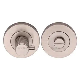 RS2032K-SN M&period;Marcus Heritage Brass Knurled Turn and Release with Peg Satin Nickel finish