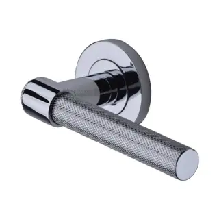 RS4655-PC M&period;Marcus Heritage Brass Knurled Fountain Lever on Rose Polished Chrome finish