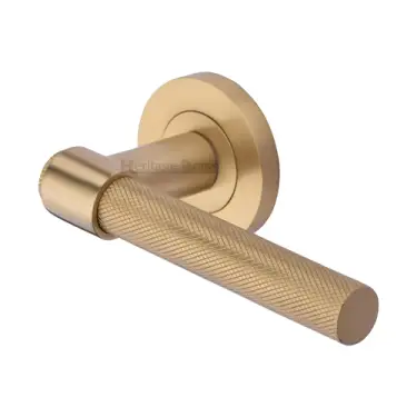 Click Here To Enlarge This Photo Of RS4655-SB M&period;Marcus Heritage Brass Knurled Fountain Lever on Rose Satin Brass finish