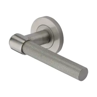RS4655-SN M&period;Marcus Heritage Brass Knurled Fountain Lever on Rose Satin Nickel finish