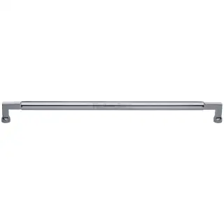 V1312 635-PC M&period;Marcus Heritage Brass Door Pull Handle Bauhaus Design 635mm Polished Chrome Finish