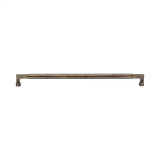 V1317 330-AT M&period;Marcus Heritage Brass Door Pull Handle Hammered Bauhaus Design 330mm Antique Brass finish