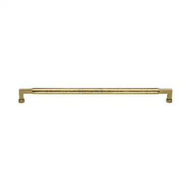 Click Here To Enlarge This Photo Of V1317 330-PB M&period;Marcus Heritage Brass Door Pull Handle Hammered Bauhaus Design 330mm Polished Brass finish