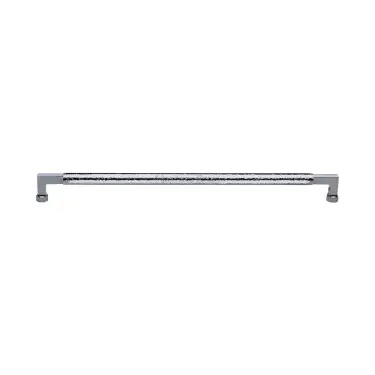 Click Here To Enlarge This Photo Of V1317 330-PC M&period;Marcus Heritage Brass Door Pull Handle Hammered Bauhaus Design 330mm Polished Chrome finish