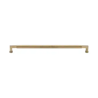 V1317 330-SB M&period;Marcus Heritage Brass Door Pull Handle Hammered Bauhaus Design 330mm Satin Brass finish